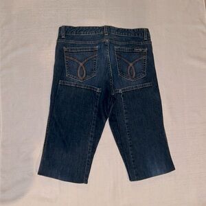 Calvin Klein Jeans Womens Vintage ‘Pencil’ Style Dark Wash Jeans Size 31 1/2